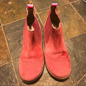 Mini Boden Kids’ Pink Suede Boots